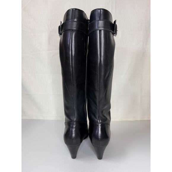 ECCO‎ Hope Knee High Boots Size 8.5/ 39 Black Leather Riding Equestrian Western - Picture 4 of 14